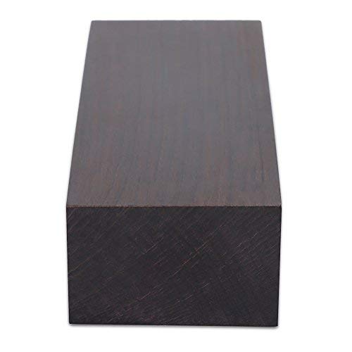 Vbestlife 12X4X2.5Cm Black Ebony Wood, Black Ebony Lumber Original Wood Timber, Lumber Blank DIY Material for Music Instruments Tools Wood Turning VBESTLIFE