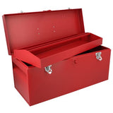 URREA Storage Box - D6 Toolbox 20" X 8" X 9" Tool Box with Chrome Plated Metallic Latch & Durable PVC Handle - D6 Urrea