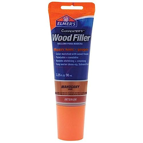 Elmer's E864 Carpenter's Wood Filler, 3.25-Ounce Tube, Mahogany Elmer's