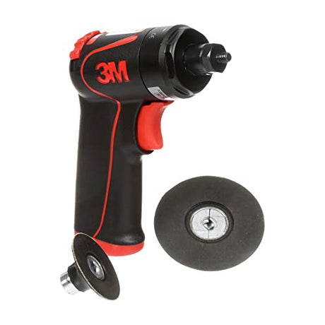 3M Pistol Grip Disc Sander, 33577, 18,000 RPM, 50mm and 75mm, 1 per box, Automotive Tool for Abrasive Disc Grinding, Weld Cleanup, Paint-Stripping 3M