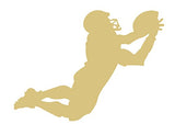 Football Player Cutout Unfinished Wood Sports Kids Room Football Decor Birthday Party Door Hanger MDF Shape Canvas Style 1 (12") Diverse Woodworking
