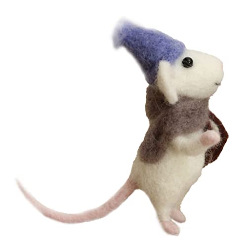 Mice Needle Felting Starter Kit Felt Mouse Craft Kit, Needle Felting Kit Beginner Unfinished Wool Felt Mouse Craft Kit for Beginner DIY Craft. CurcKua
