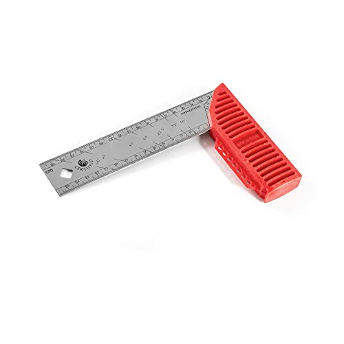 Kapro - 309 LEDGEND Try & Mitre Square - With Stainless Steel Blade & Polycast Handle - Features Beveling Angle Markings, Hands-Free Ledge, Inch and KAPRO