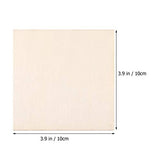 Healifty 20pcs Unfinished Wood Crafts Wooden Square Cutouts Unfinished Wood Squares Wooden Chips for Crafts Homemade Ornaments Wood Craft Slices Wood Healifty