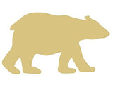 Polar Bear Cutout Unfinished Wood Animal Winter Decor Zoo Decor Artic Circle MDF Shaped Canvas Style 1 Diverse Woodworking
