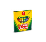 Crayola Large Crayons - Assorted (8 Count), Giant Crayons for Kids & Toddlers, Ages 2+ Crayola