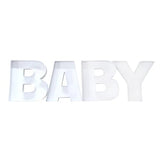 BABY Shower Cardboard Letter Fillable Sweet Chocolate Charcuterie Box (8 INCH)… WoodArtSupply