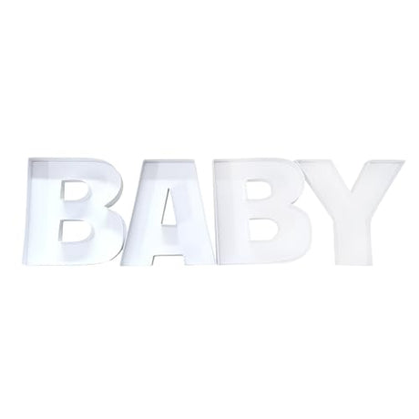 BABY Shower Cardboard Letter Fillable Sweet Chocolate Charcuterie Box (8 INCH)… WoodArtSupply