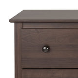 Prepac Fremont 8 Drawer Double Dresser for Bedroom, 15.75" D x 59" W x 36.25" H, Espresso Prepac