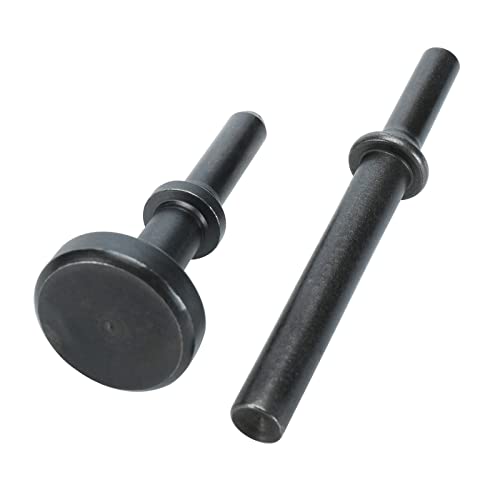 8pcs Smoothing Air Hammer Pneumatic Chisels Tools, 7pcs 0.401'' (10mm) Shank Heavy Duty Pneumatic Air Hammer Chisels High Carbon Steel Accessories YaeKoo