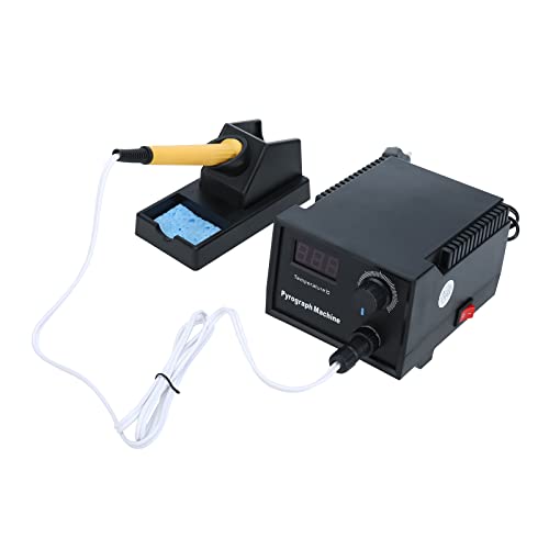 Toolly Wood Burning Kit, Wood Burning Tool, Temperature Adjustable Pyrography Machine, Upgraded 60W Digital Wood Burner Tool with 30PCS Wire Tips for Toolly