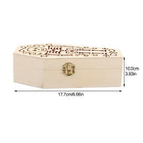 Unomor Unfinished Wood Coffin Household Pet Ashes Urn Wooden Craft Bone Ashes Box Commemorate Mini Pet Coffin Personalized Cremation Urns for Ashes Unomor