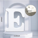 AOCEAN 4 Inch White Wood Letters Unfinished Wood Letters for Wall Decor Decorative Standing Letters Slices Sign Board Decoration for Craft Home Party AOCEAN