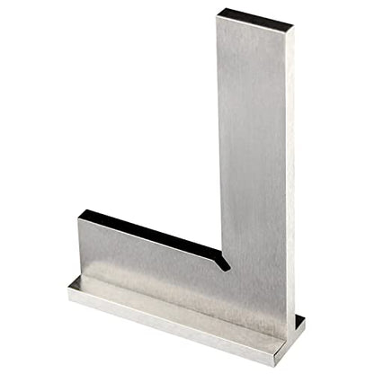 Precision Machinist Square 3 Inch Engineer Square 90 Degree Right Angle Ruler Ground Hardened Steel with Seat 3 x 2 Inch - WoodArtSupply