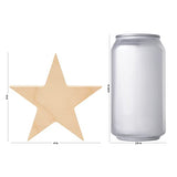 Chunky Wood Stars for Crafts 4-inch, Pack of 10 Wooden Craft Shapes for July 4th & Christmas Bulletin Board Decorations, by Woodpeckers Woodpeckers