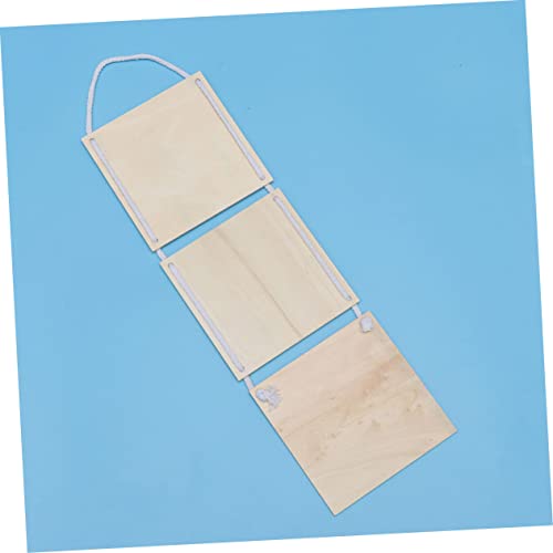 Operitacx 2 Pcs Craft Wooden Plaque Unfinished Wooden Sign Wood Embellishments for Crafts Store Wood Plaque Unfinished Wooden Cutout Disc Ornaments Operitacx