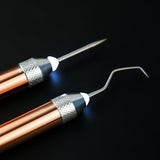 2pcs Led Weeding Tools for Vinyl, Lighted Vinyl Weeding Tool with Hook Craft Weeding Tools for Removing Iron on Vinyl Paper Scrapbooking Cutting PEUTIER