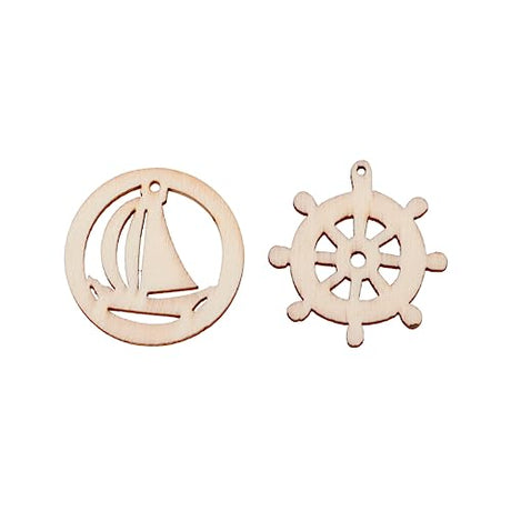 Anneome 200pcs Unfinished Wooden Circles Dangle Earring Charms Wooden Charms Pendants Unfinished Wood Charm Wood Centerpiece Wooden Shapes Ornament Anneome