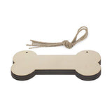 Dog Bone Hanging Wood,Unfinished Sign Blank Hanging Wood DIY 3pcs Samanter