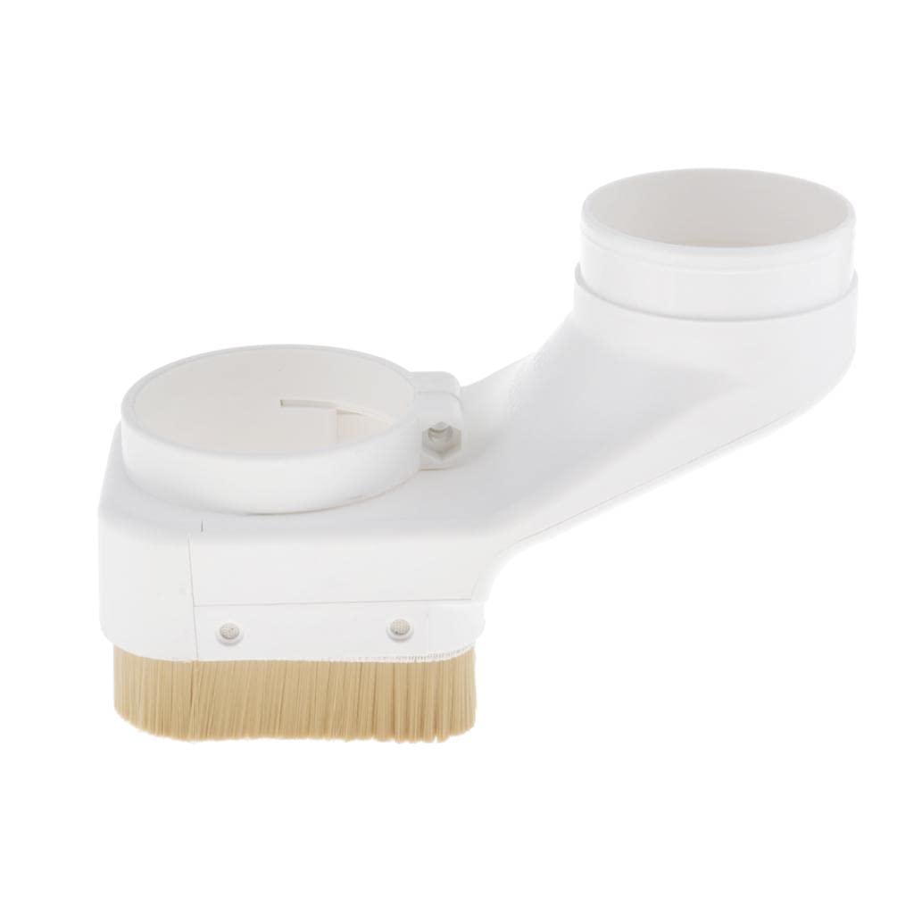 Almencla White Beige Spindle Dust Shoe Boot Cover Cleaner for CNC Routers Engraving Milling Machine Accessories, for 70mm Spindle Almencla