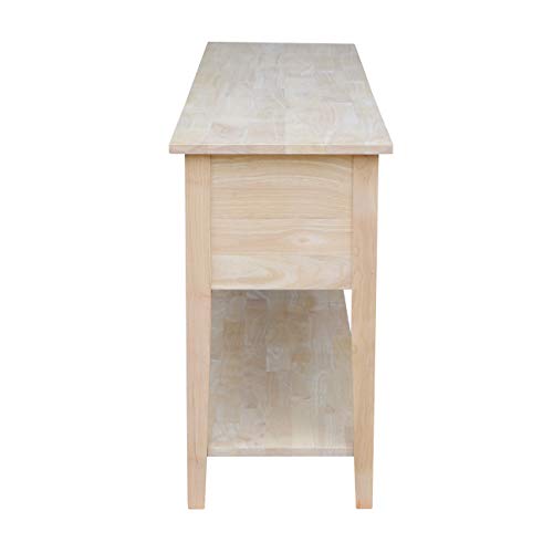 International Concepts Unfinished Entertainment/TV Stand, 72-Inch, Unfinished IC International Concepts