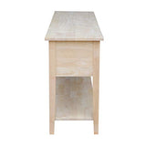 International Concepts Unfinished Entertainment/TV Stand, 72-Inch, Unfinished IC International Concepts