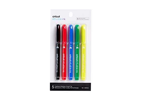 Infusible Ink Freehand Brush Marker, 5 Pack-Basics - WoodArtSupply