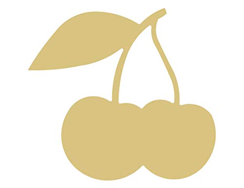 Cherries Cutout Unfinished Wood Kitchen Decor Fruit Everyday Door Hanger MDF Shape Canvas Style 2 Diverse Woodworking