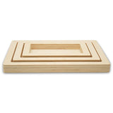 Small Rectangle Cradled Canvases, 5 Sets of 3 Blank Wood Signs, Unfinished Wood Trays for Crafts, and Resin Art, by Woodpeckers Woodpeckers