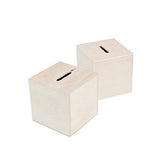 DIY Unfinished Wood Block Bank - Makes 12 - Crafts for Kids and Fun Home Activities Fun Express