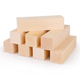 8 Pack Basswood Carving Blocks 6 X 1.5 X 1.5 Inch, Large Whittling Wood Carving Blocks Cubes Kit for Kids Adults Beginners or Expert, Fowecelt