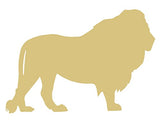 Lion Cutout Unfinished Wood Animal Zoo Wildlife Safari Door Hanger Kids Craft MDF Shaped Canvas Style 1 Diverse Woodworking