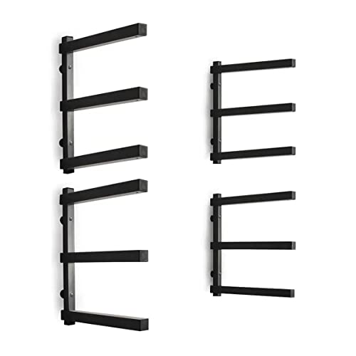 CLEAR STYLE Lumber Storage Rack and Wood Organizer Heavy Duty Metal Rack with 3-Level Wall Mount Levels up to 360LBS Perfect for Garage Storage 2