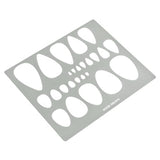 Aleks Melnyk #151 Metal Stencil for Jewelry, Shape Earring Teardrops Cutouts Stencil, Lapidary Template for Cabochons, Tear Drop, Jewelry Making - WoodArtSupply