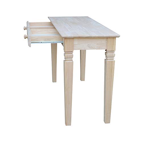 International Concepts Java Sofa Table with 2 Drawers, Unfinished IC International Concepts