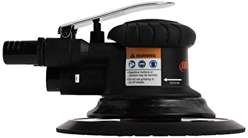 Ingersoll Rand 300G Edge Series 6" Air Random Orbit Sander with 360 Degree Swivel Vacuum Adapter, Powerful 1/5 HP Motor, Lightweight, Low Vibration, - WoodArtSupply