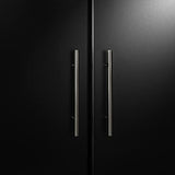 Prepac Elite Functional 8-Piece Garage Cabinets and Storage System Set G, Simplistic Garage Closet Shop Cabinets 16" D x 128" W x 89" H, Black, Prepac