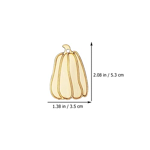 COHEALI Unfinished Wooden Pumpkins Halloween Decor Pumpkin Wooden Cutouts Unfinished DIY Crafts Set with Ropes for DIY Painting Project Hanging COHEALI