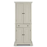 homestyles Dover 71.5 Inches High by 30 Inches Wide with Drawer and Adjustable Shelves White. homestyles