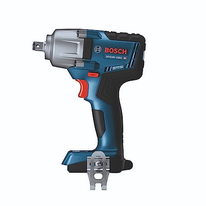 BOSCH GDS18V-330CN 18V Brushless Connected-Ready 1/2 In. Mid-Torque Impact Wrench with Friction Ring and Thru-Hole (Bare Tool) - WoodArtSupply