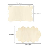 16 Pieces Wood Crafts Blanks Unfinished Hanging Wood Sign Blank Wood Boards Wood Ornaments Plaques Door Knob Signs for DIY Craft, Home Hotel Office Xonzmmk
