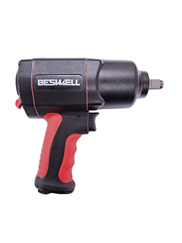 BESWELL-1/2" Regular Size Twin hammer PRO Level Air Impact Wrench-BW-112FN1 1600N.M Max Loosen Torque - WoodArtSupply