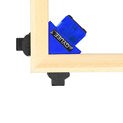 90 Degree Angle Clamps, Woodworking Corner Clip, Right Angle Clip Fixer, Set of 4 Clamp Tool with Adjustable Hand Tools (Blue4)