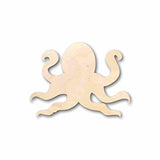 Unfinished Wood Octopus Silhouette - Craft- up to 24" DIY 20" / 1/4" 24 Hour Crafts