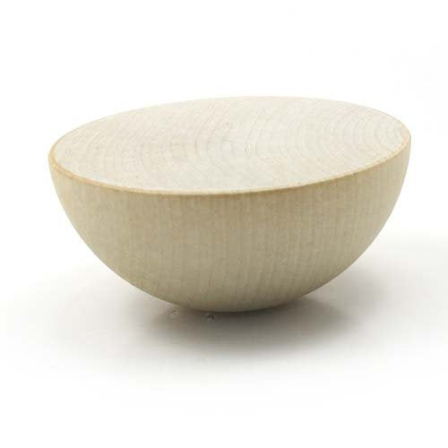 Mylittlewoodshop Pkg of 1 - Split Ball - (1/2 of a 3 inch Ball) 3 inches in Diameter and 1-1/2 inches Thick Unfinished Wood (WW-CPB300-1) Unique Wood Shapes