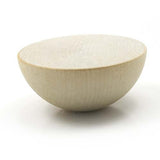 Mylittlewoodshop Pkg of 1 - Split Ball - (1/2 of a 3 inch Ball) 3 inches in Diameter and 1-1/2 inches Thick Unfinished Wood (WW-CPB300-1) Unique Wood Shapes