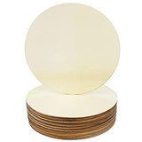 ISUSSER 20 PCS 8 Inch Diameter Unfinished Wood Rounds Wooden Cutouts for Crafts, Door Hanger, Door Design ISUSSER