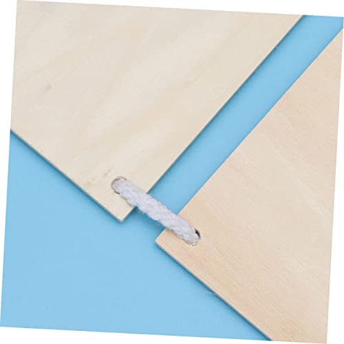 FUNOMOCYA 2 Pcs Rustic Wood Plaque Unfinished Wood Plaque Wood Embellishments for Crafts Store Wood Plaque Wall Display Board Blank Wooden Hanging FUNOMOCYA