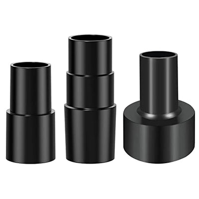 3Pcs Universal Vacuum Hose Adapter Wet Dry Plastic Vacuum Converter Hose Adapter kit 2-1/2" to 1-1/4", 1-1/4" to 1-3/8" to 1-1/2", 1-3/8" to 1-1/4"