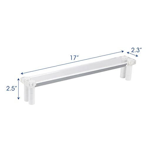 Falling in Art 17Inches Artist Leaning Bridge Hand Rest, Transparent Acrylic Wrist Leaning Bridge with Adjustable Height, Art Drawing Tool for Falling in Art